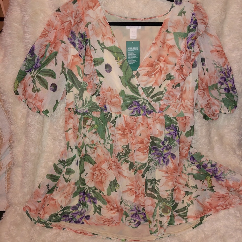 Floral Puff Sleeve Dress